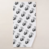 Serviette de bain avec empreinte de main pour la f (Serviette de bain)