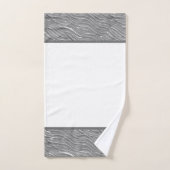 Serviette de bain avec motif d'eau gris (Serviette à main)