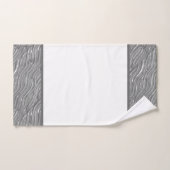 Serviette de bain avec motif d'eau gris (Serviette à main)