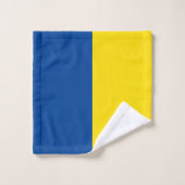 Serviette de bain bleu et jaune ukrainien (Gant de toilette)