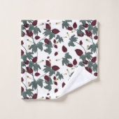 Serviette de bain bleu tropical hibiscus (Gant de toilette)