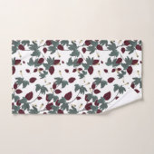 Serviette de bain bleu tropical hibiscus (Serviette à main)