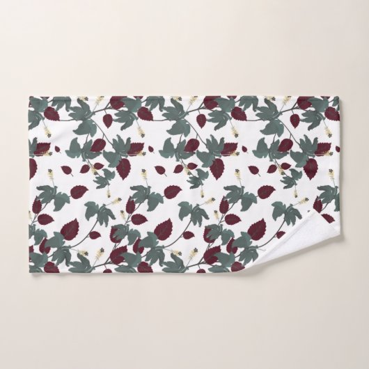 Serviette de bain bleu tropical hibiscus (Serviette à main)