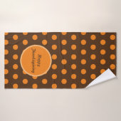 Serviette de bain bon thanksgiving (Brown et orang (Serviette de bain)