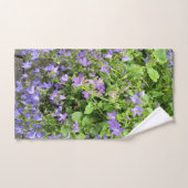 Serviette de bain botanique à fleur sauvage violet (Serviette à main)