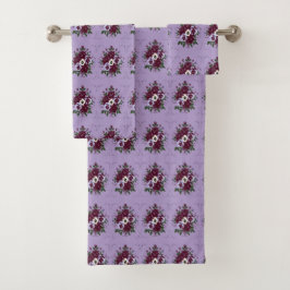 Serviette de Bain - Bouquet de Violettes Bad Handdoek