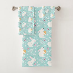 Serviette de bain Bunnies de Pâques