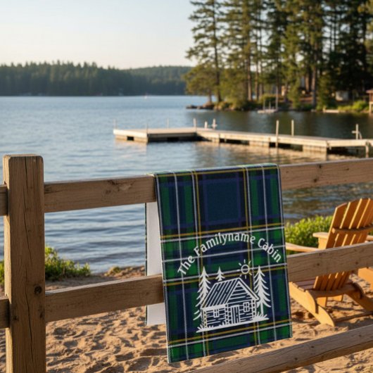 Serviette de bain Cabine Rustique personnalisée