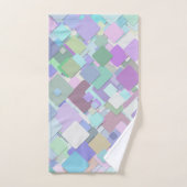 serviette de bain carré pastel (Serviette à main)