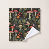 Serviette de bain Champêtre Champignons aux Couleu (Gant de toilette)