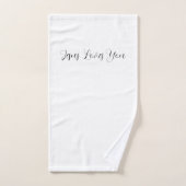 Serviette de bain chrétienne Jésus vous aime (Serviette à main)
