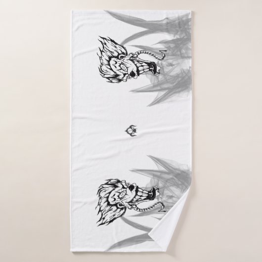 Serviette de bain clown malin (Serviette de bain)