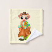 Serviette de bain clown Set Circus - Vos couleurs (Gant de toilette)
