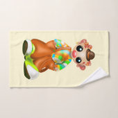 Serviette de bain clown Set Circus - Vos couleurs (Serviette à main)