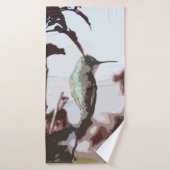 Serviette de bain colibri (Serviette de bain)