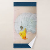 Serviette de bain colorée illustrée - Aigle (Serviette de bain)
