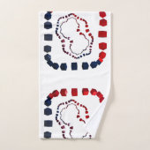 Serviette De Bain Cube À Trois Voies (Serviette à main)
