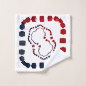 Serviette De Bain Cube À Trois Voies (Gant de toilette)