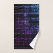 Serviette de bain cyberpunk Code Matrice Numérique (Serviette à main)