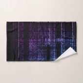 Serviette de bain cyberpunk Code Matrice Numérique (Serviette à main)