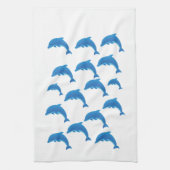 Serviette de bain dauphins sertie par les diamants (Vertical)