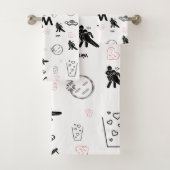 Serviette de bain de 3h00 | Doodart exceptionnel (En situation)