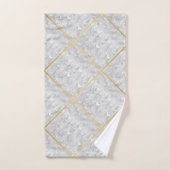 SERVIETTE DE BAIN DE CONCEPTION BLANCHE ET NOIRE M (Serviette à main)