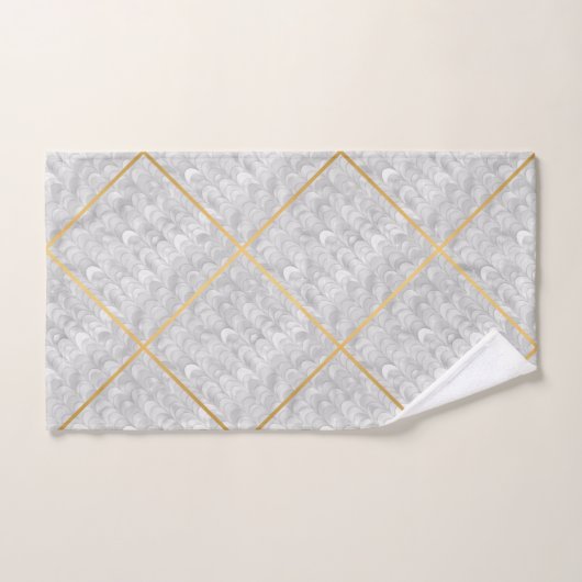 SERVIETTE DE BAIN DE CONCEPTION BLANCHE ET NOIRE M (Serviette à main)