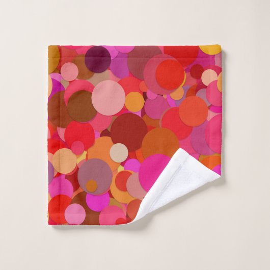 serviette de bain de confetti rouge (Gant de toilette)