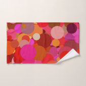 serviette de bain de confetti rouge (Serviette à main)