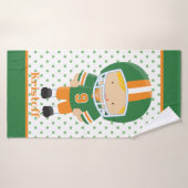 Serviette de bain de football sportif pour enfant  (Serviette de bain)