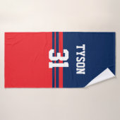 Serviette de bain de hockey personnalisée (Serviette de bain)