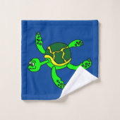 Serviette de bain de la tortue de mer (Gant de toilette)