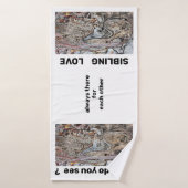 Serviette de bain de l'amour frère (Serviette de bain)