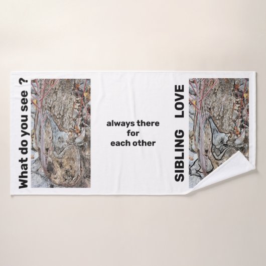 Serviette de bain de l'amour frère (Serviette de bain)
