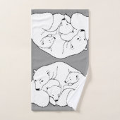 Serviette De Bain De L'Ours Set Personnalisé Bear  (Serviette à main)