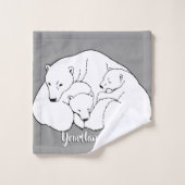 Serviette De Bain De L'Ours Set Personnalisé Bear  (Gant de toilette)