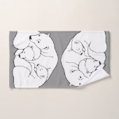 Serviette De Bain De L'Ours Set Personnalisé Bear  (Serviette à main)