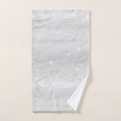 Serviette De Bain De Parties scintillant Blanc Lux (Serviette à main)