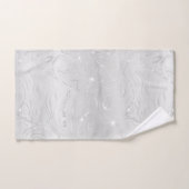 Serviette De Bain De Parties scintillant Blanc Lux (Serviette à main)