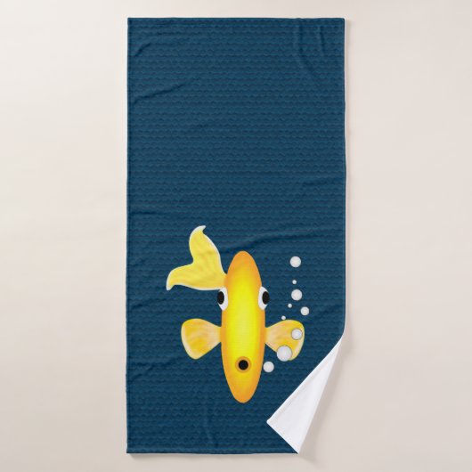 Serviette de bain de poisson d'or (Serviette de bain)