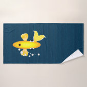 Serviette de bain de poisson d'or (Serviette de bain)