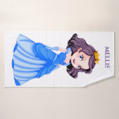 Serviette de bain de PRINCESSE, nom personnalisé (Serviette de bain)