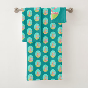 Serviette de bain de rennes de Noël