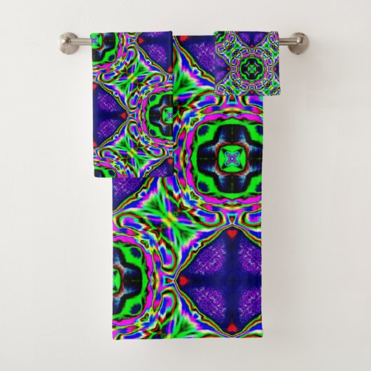 serviette de bain de rêve violet (En situation)