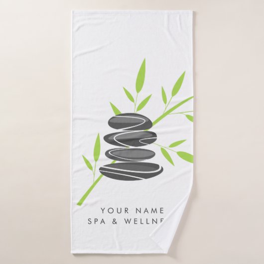 Serviette de bain de spa et de bien-être avec impr (Serviette de bain)
