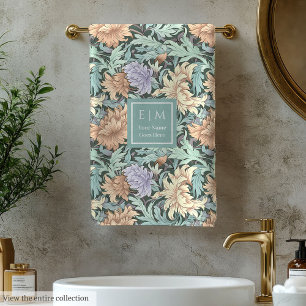 Serviette de bain de style artistique Floral Morri