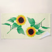 Serviette de bain de tournesol jaune - Choisissez  (Devant)