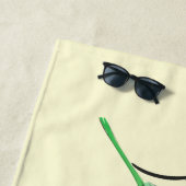 Serviette de bain de tournesol jaune - Choisissez  (En situation)