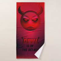 Serviette de bain Devilmoji